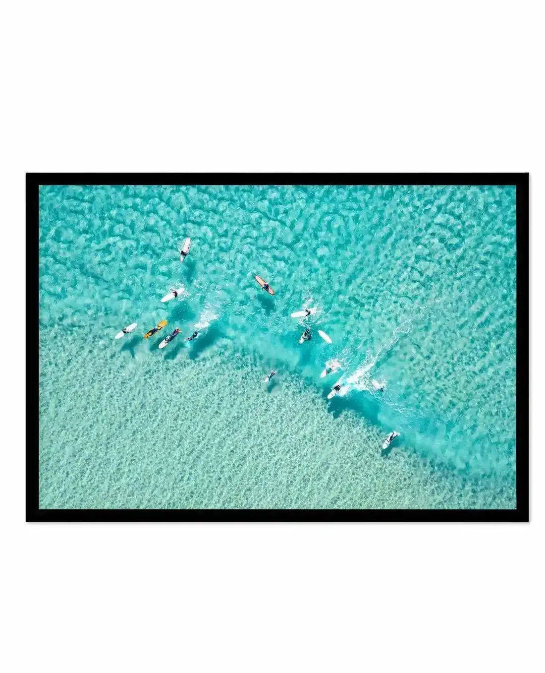 Surfers | Gold Coast Art Print-PRINT-Olive et Oriel-Olive et Oriel-A5 | 5.8" x 8.3" | 14.8 x 21cm-Black-With White Border-Buy-Australian-Art-Prints-Online-with-Olive-et-Oriel-Your-Artwork-Specialists-Austrailia-Decorate-With-Coastal-Photo-Wall-Art-Prints-From-Our-Beach-House-Artwork-Collection-Fine-Poster-and-Framed-Artwork
