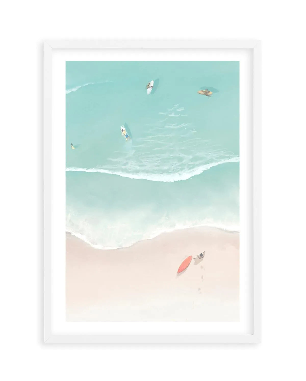 Surfers & Umbrellas II Art Print-PRINT-Olive et Oriel-Simmo-A5 | 5.8" x 8.3" | 14.8 x 21cm-White-With White Border-Buy-Australian-Art-Prints-Online-with-Olive-et-Oriel-Your-Artwork-Specialists-Austrailia-Decorate-With-Coastal-Photo-Wall-Art-Prints-From-Our-Beach-House-Artwork-Collection-Fine-Poster-and-Framed-Artwork
