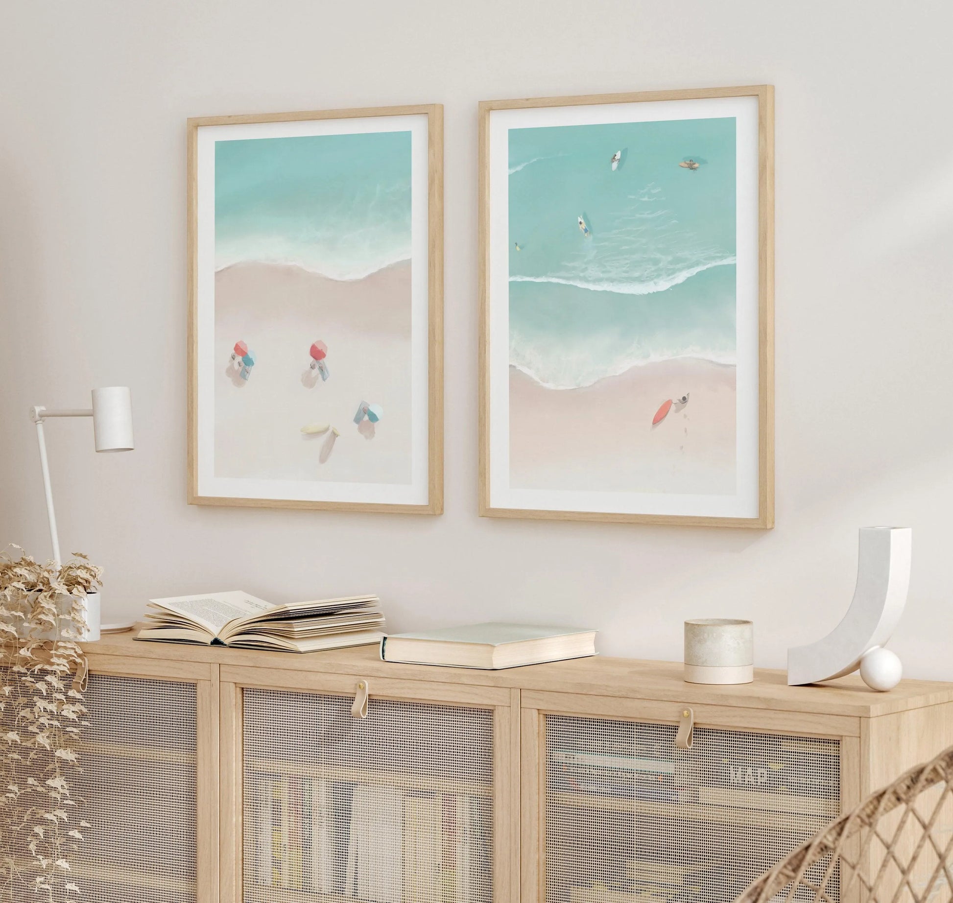 Surfers & Umbrellas II Art Print-PRINT-Olive et Oriel-Simmo-Buy-Australian-Art-Prints-Online-with-Olive-et-Oriel-Your-Artwork-Specialists-Austrailia-Decorate-With-Coastal-Photo-Wall-Art-Prints-From-Our-Beach-House-Artwork-Collection-Fine-Poster-and-Framed-Artwork