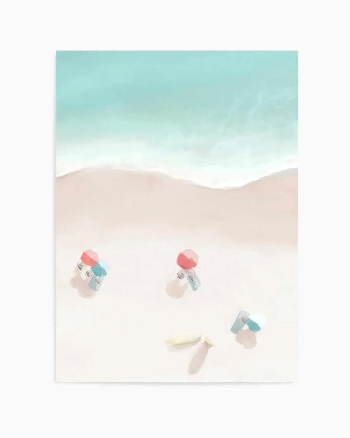 Surfers & Umbrellas I Art Print from Olive et Oriel where you can shop wallpaper and artworks online