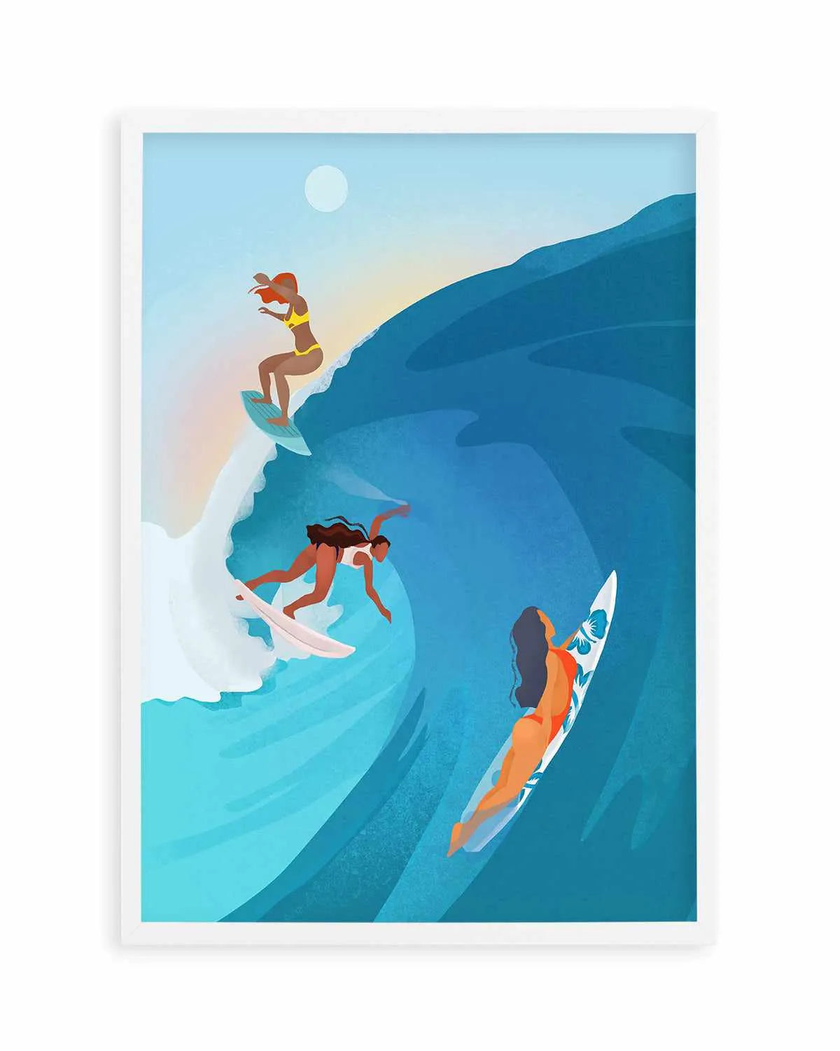 Surfers by Petra Lizde Art Print from Olive et Oriel where you can shop wallpaper and artworks online