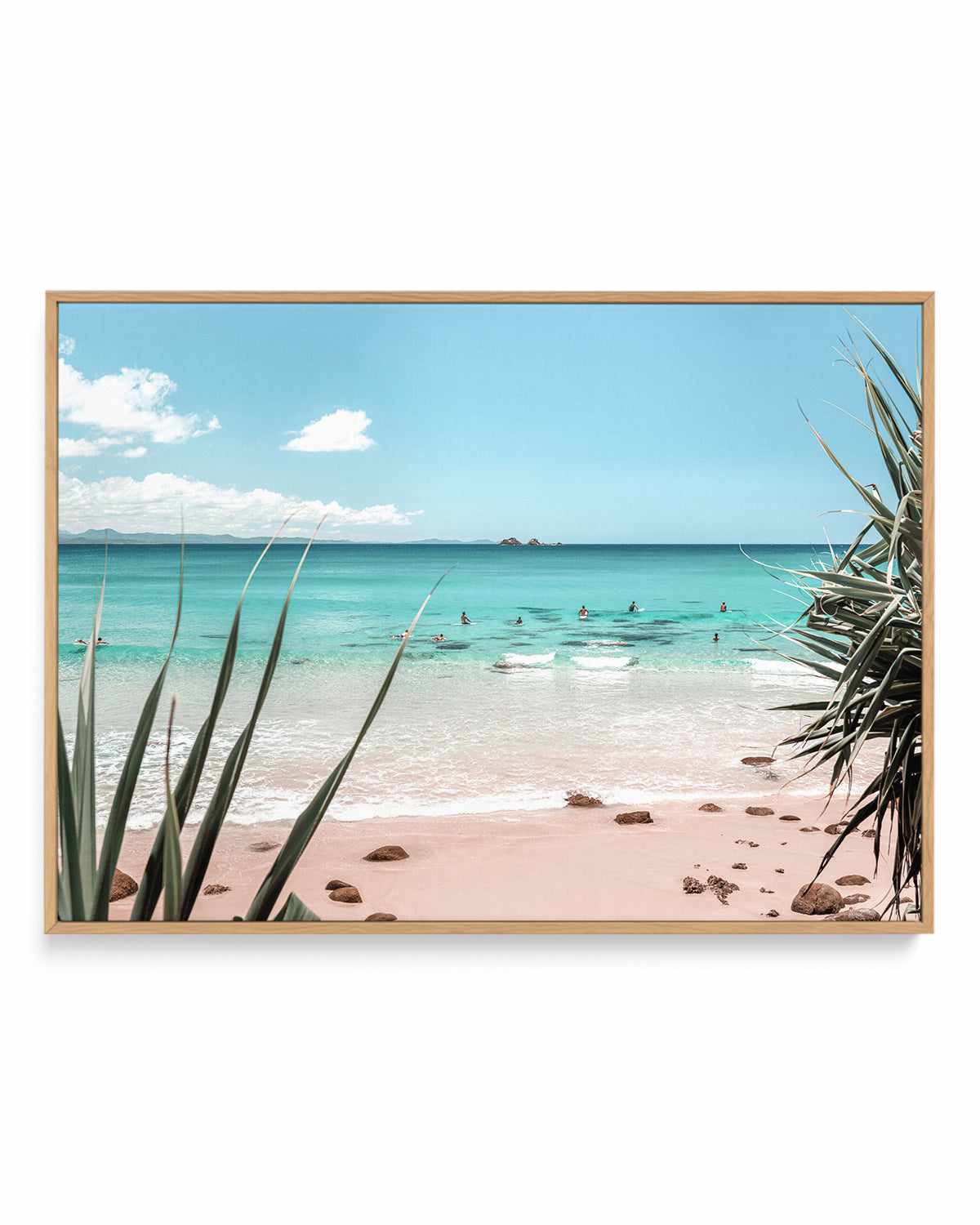 Surfing Bliss | Framed Canvas Art Print