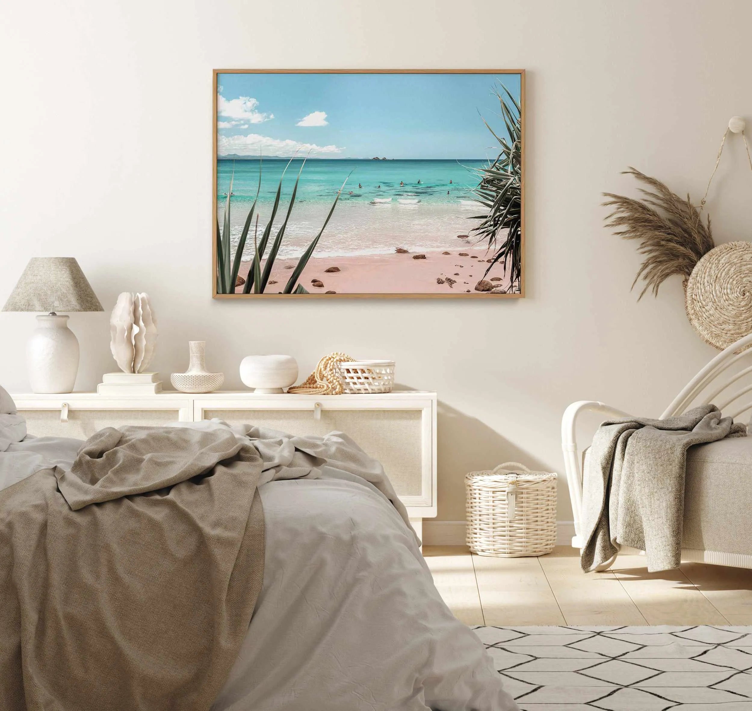 Surfing Bliss | Framed Canvas Art Print from Olive et Oriel where you can shop wallpaper and artworks online