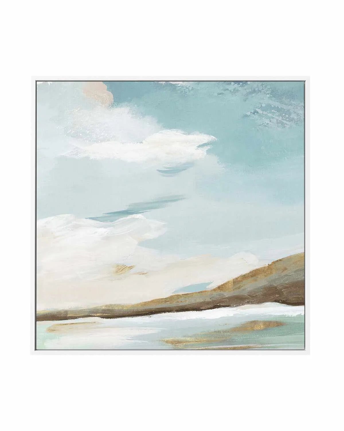 Surrounded by the Blue | Framed Canvas Art Print from Olive et Oriel where you can shop wallpaper and artworks online