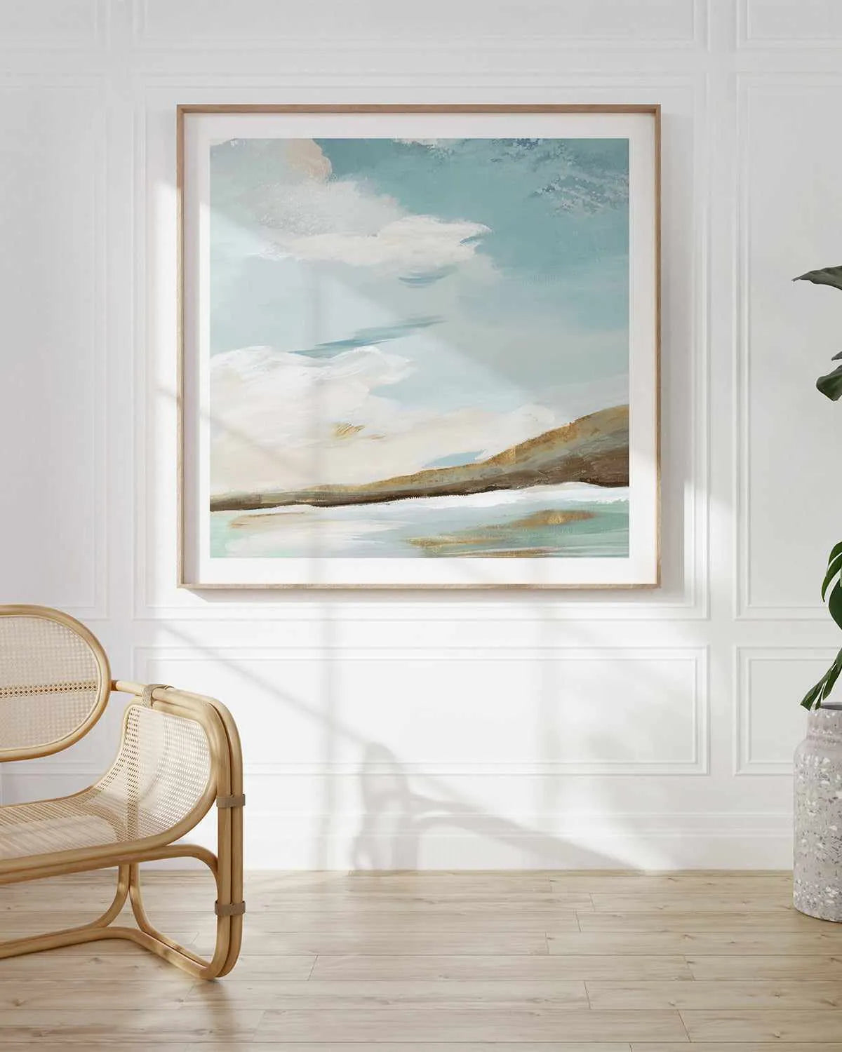 Surrounded by the Blue Art Print from Olive et Oriel where you can shop wallpaper and artworks online