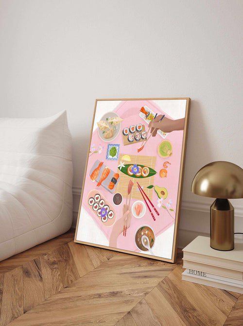 Sushi By Petra Lizde | Framed Canvas Art Print
