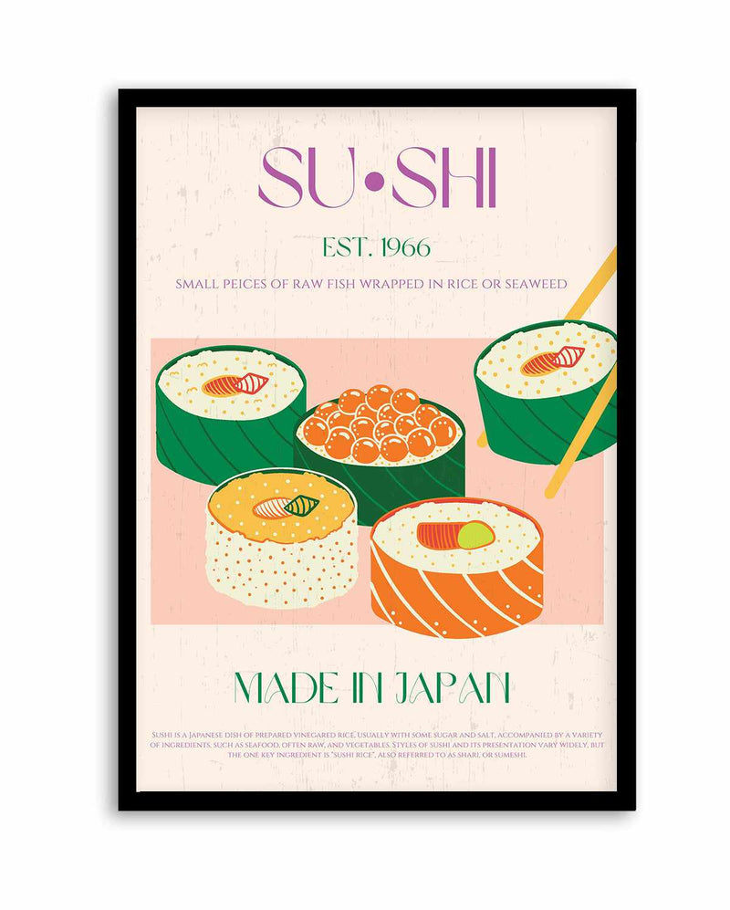 Sushi By Nazma Khokbar | Art Print