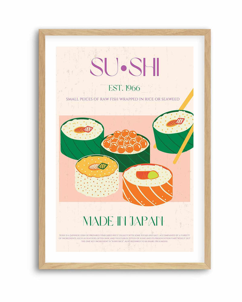 Sushi By Nazma Khokbar | Art Print