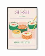Sushi By Nazma Khokbar | Framed Canvas Art Print
