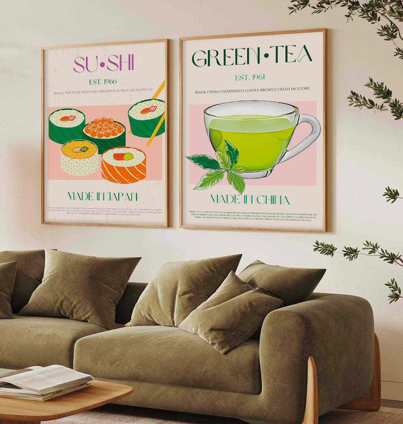 Green Tea By Nazma Khokbar | Art Print