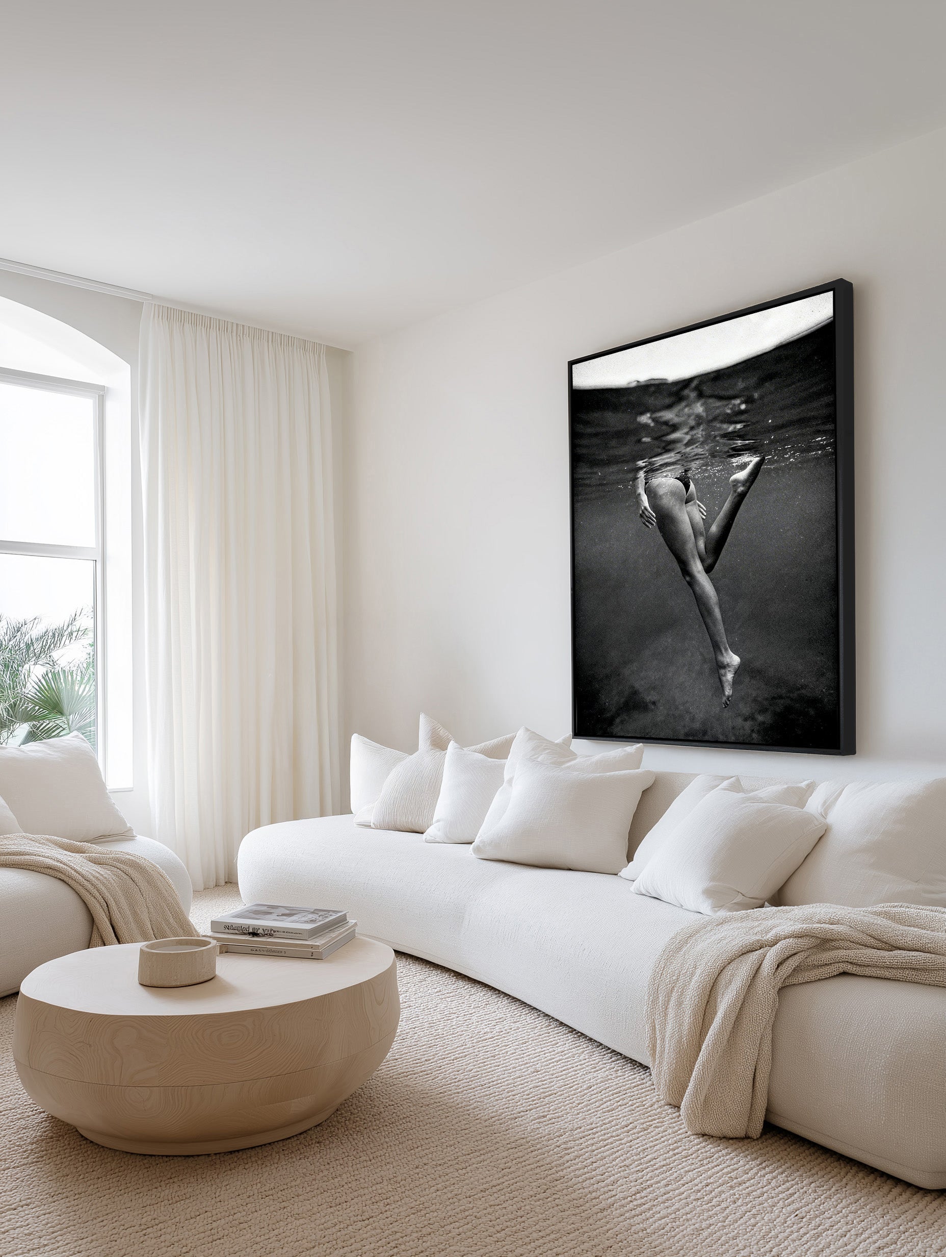 Suspended | Framed Canvas Art Print