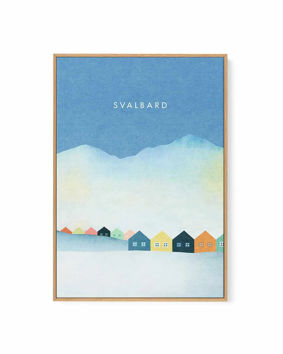 Svalbard by Henry Rivers | Framed Canvas Art Print from Olive et Oriel where you can shop wallpaper and artworks online
