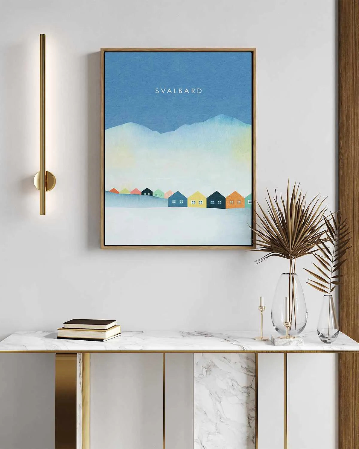 Svalbard by Henry Rivers | Framed Canvas Art Print from Olive et Oriel where you can shop wallpaper and artworks online