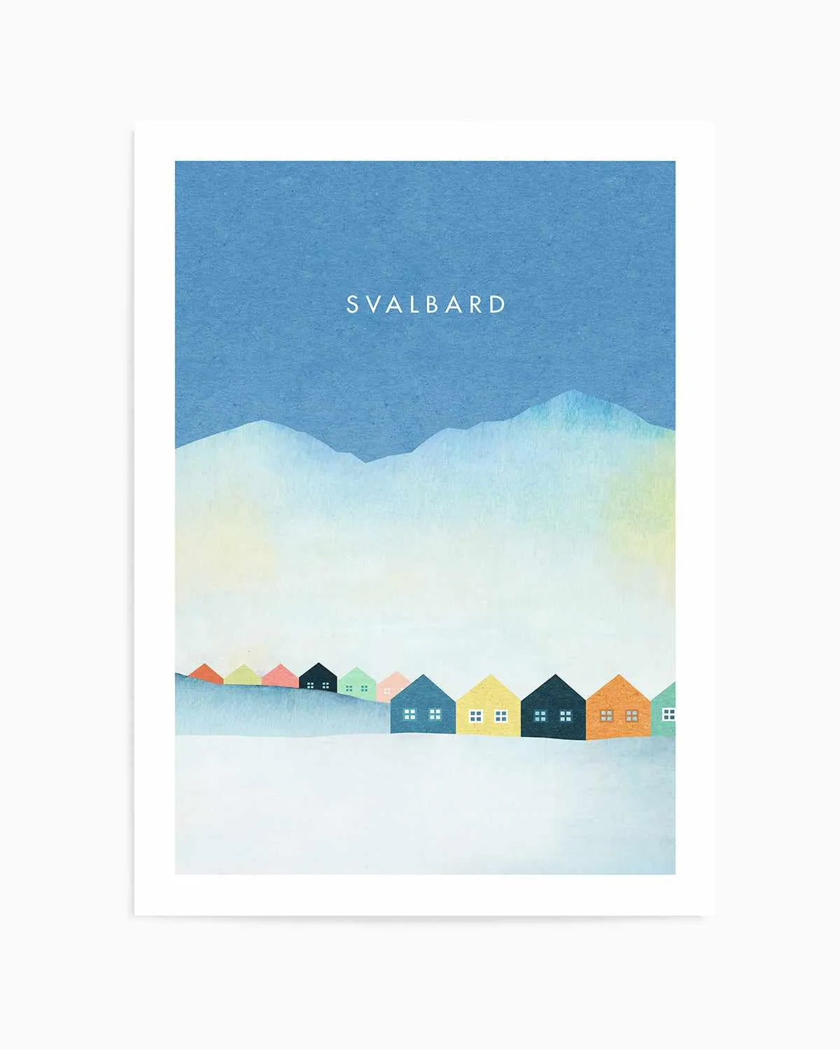 Svalbard by Henry Rivers Art Print from Olive et Oriel where you can shop wallpaper and artworks online