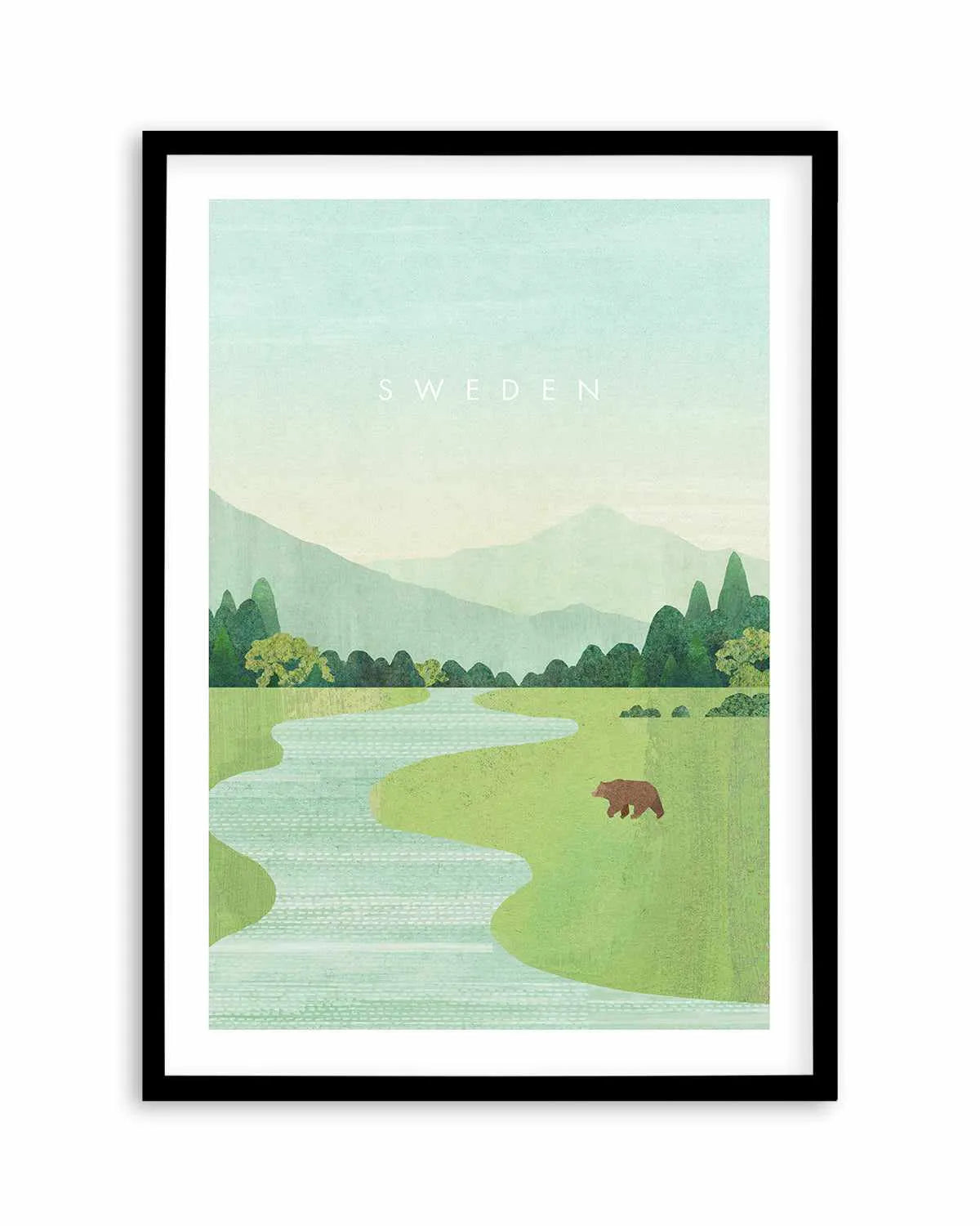 Sweden by Henry Rivers Art Print from Olive et Oriel where you can shop wallpaper and artworks online