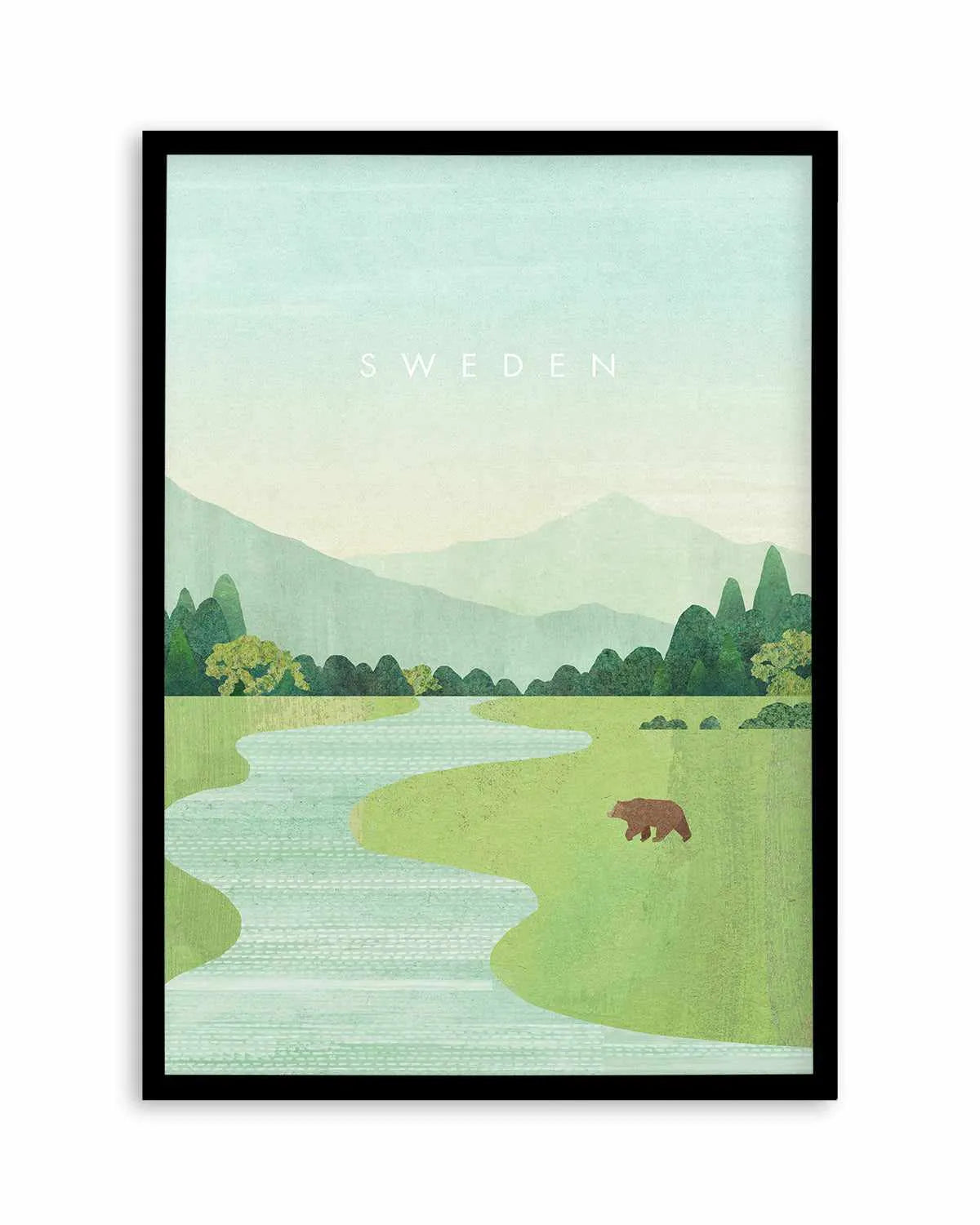 Sweden by Henry Rivers Art Print from Olive et Oriel where you can shop wallpaper and artworks online