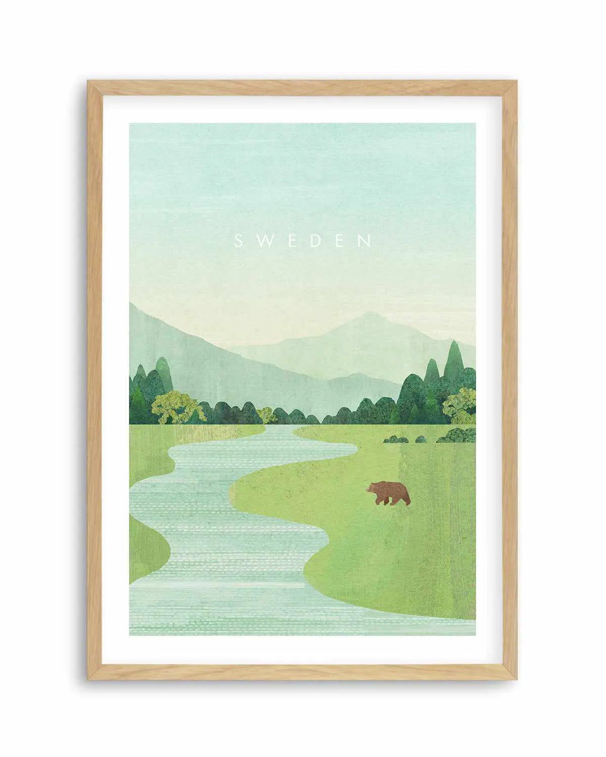 Sweden by Henry Rivers Art Print from Olive et Oriel where you can shop wallpaper and artworks online