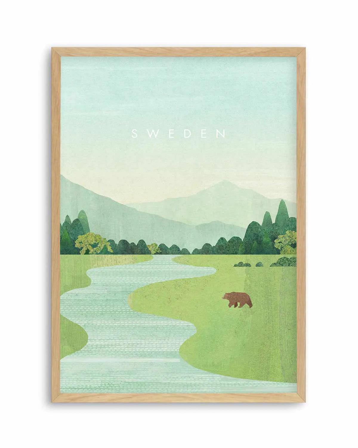 Sweden by Henry Rivers Art Print from Olive et Oriel where you can shop wallpaper and artworks online