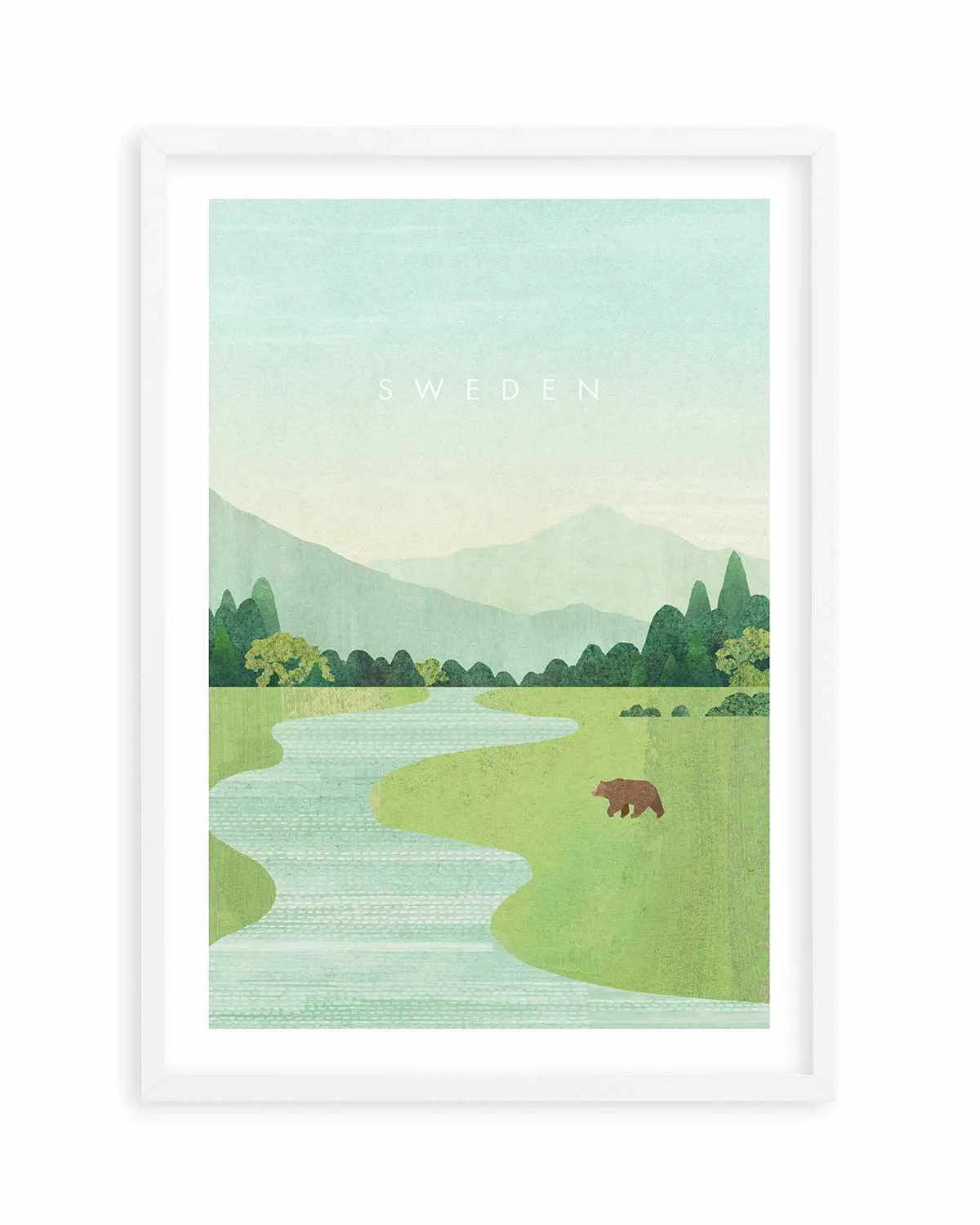 Sweden by Henry Rivers Art Print from Olive et Oriel where you can shop wallpaper and artworks online