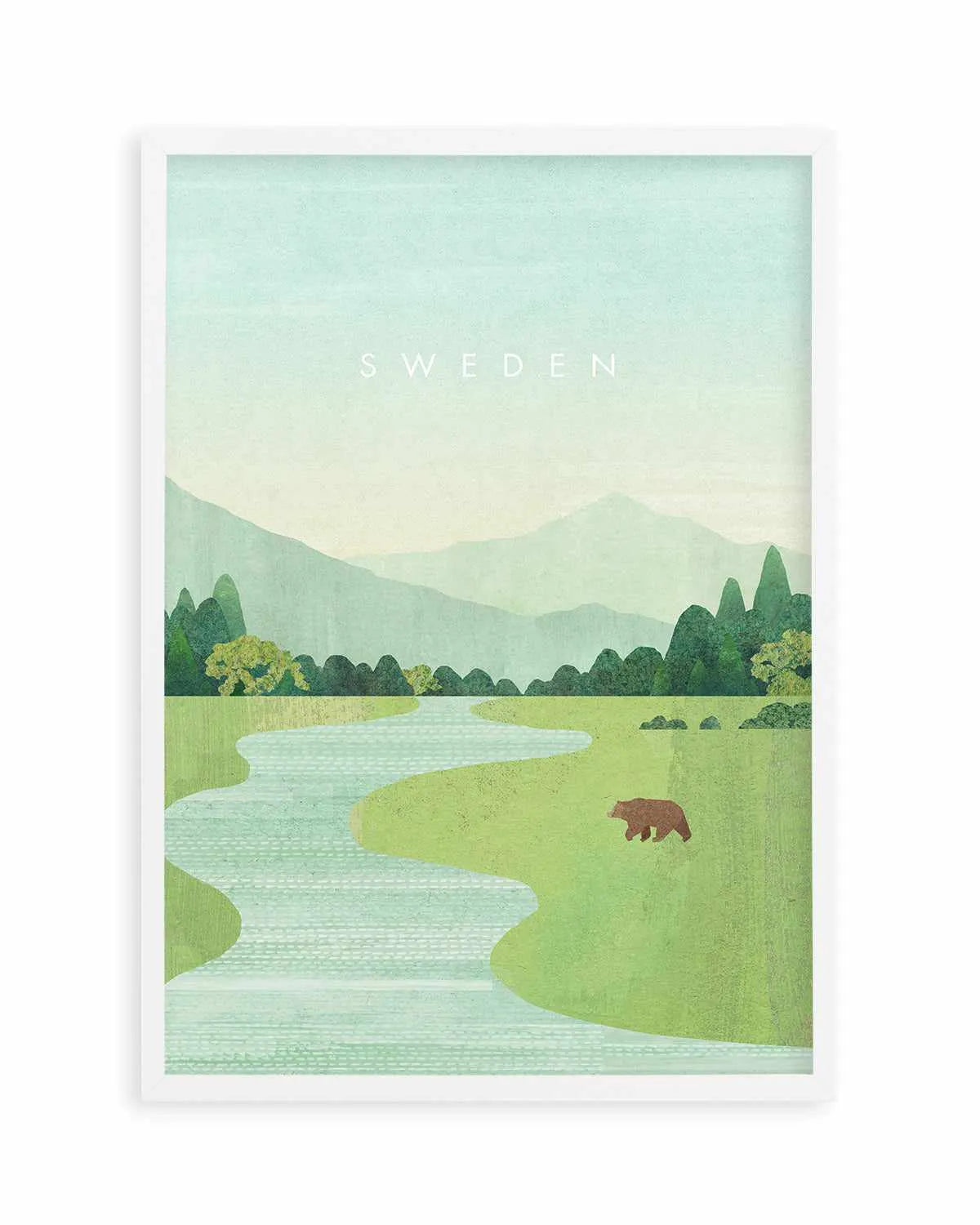 Sweden by Henry Rivers Art Print from Olive et Oriel where you can shop wallpaper and artworks online