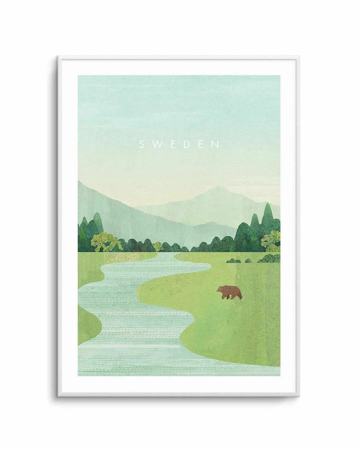 Sweden by Henry Rivers Art Print from Olive et Oriel where you can shop wallpaper and artworks online
