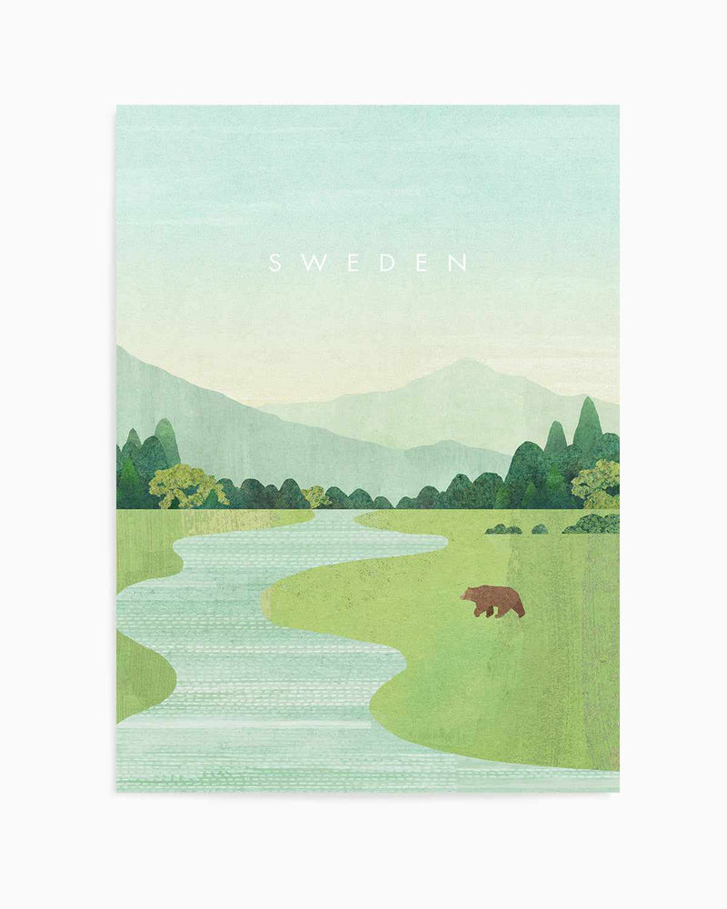 Sweden by Henry Rivers Art Print