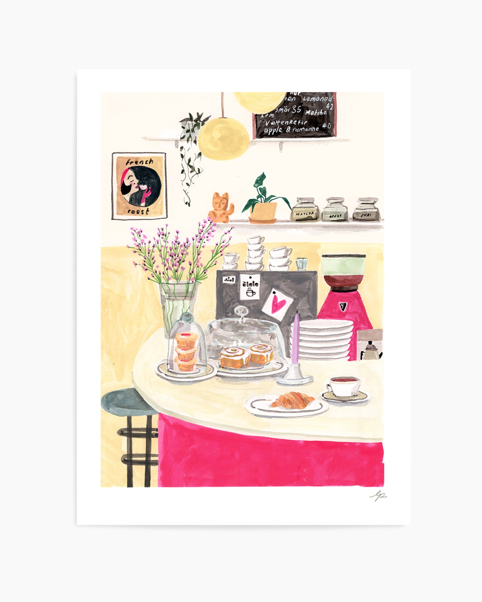 Swedish Cafe by Laura Page | Art Print