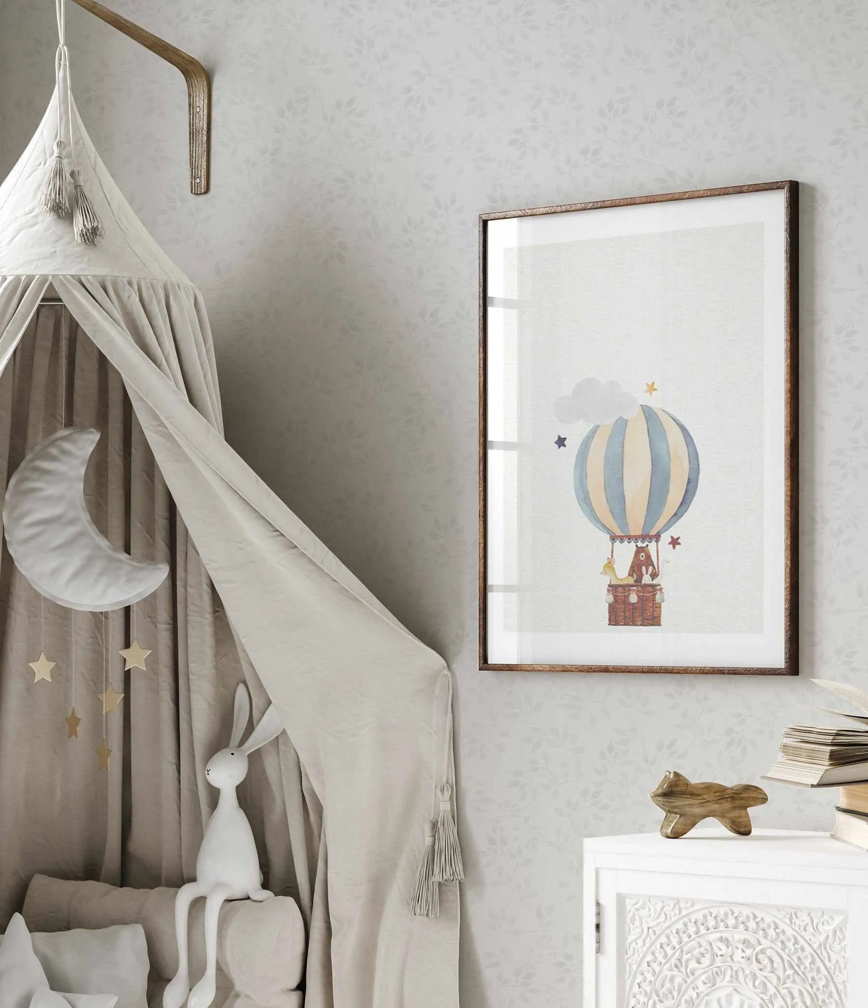 Sweet Leaves In Soft Grey Wallpaper-Wallpaper-Buy Kids Removable Wallpaper Online Our Custom Made Children√¢‚Ç¨‚Ñ¢s Wallpapers Are A Fun Way To Decorate And Enhance Boys Bedroom Decor And Girls Bedrooms They Are An Amazing Addition To Your Kids Bedroom Walls Our Collection of Kids Wallpaper Is Sure To Transform Your Kids Rooms Interior Style From Pink Wallpaper To Dinosaur Wallpaper Even Marble Wallpapers For Teen Boys Shop Peel And Stick Wallpaper Online Today With Olive et Oriel