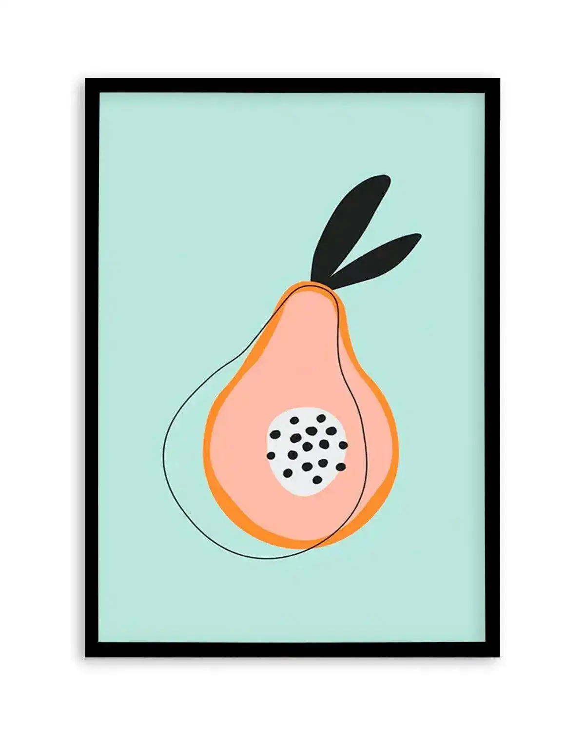 Sweet Little Pear Art Print from Olive et Oriel where you can shop wallpaper and artworks online