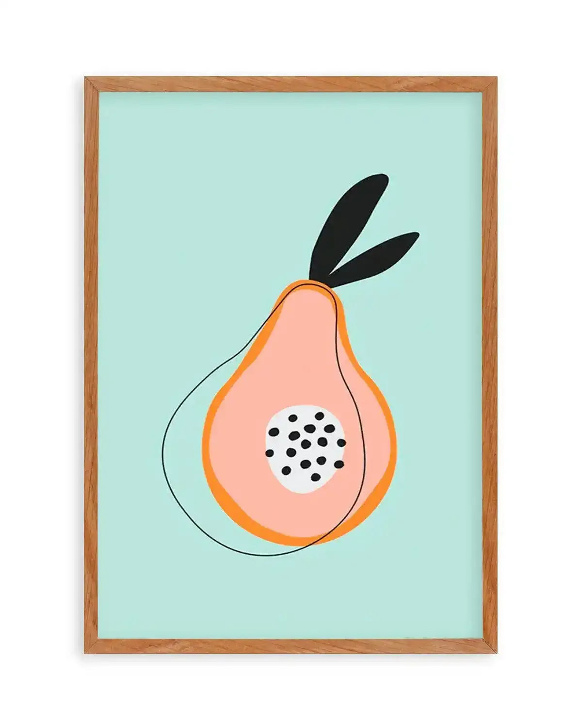 Sweet Little Pear Art Print from Olive et Oriel where you can shop wallpaper and artworks online