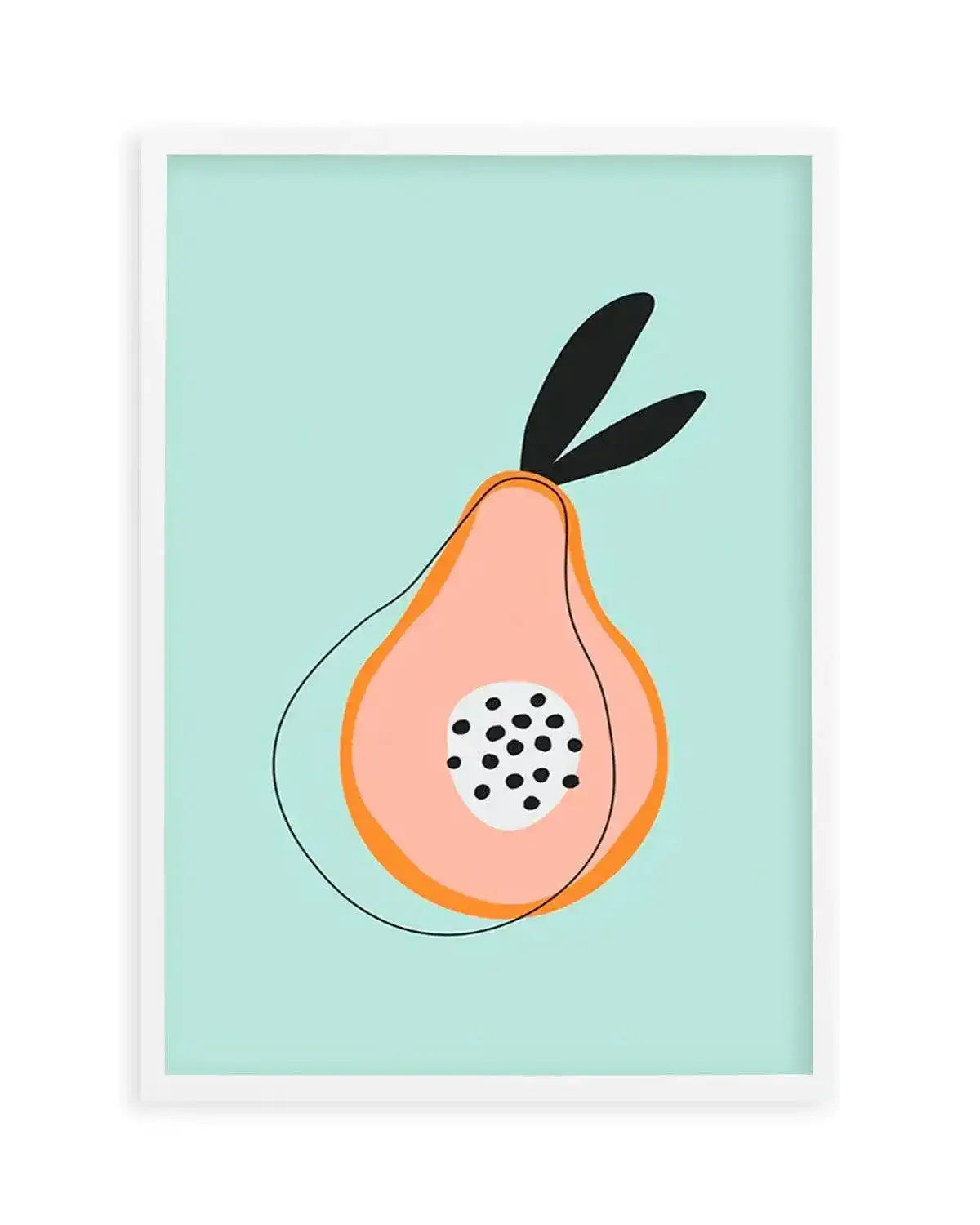 Sweet Little Pear Art Print from Olive et Oriel where you can shop wallpaper and artworks online