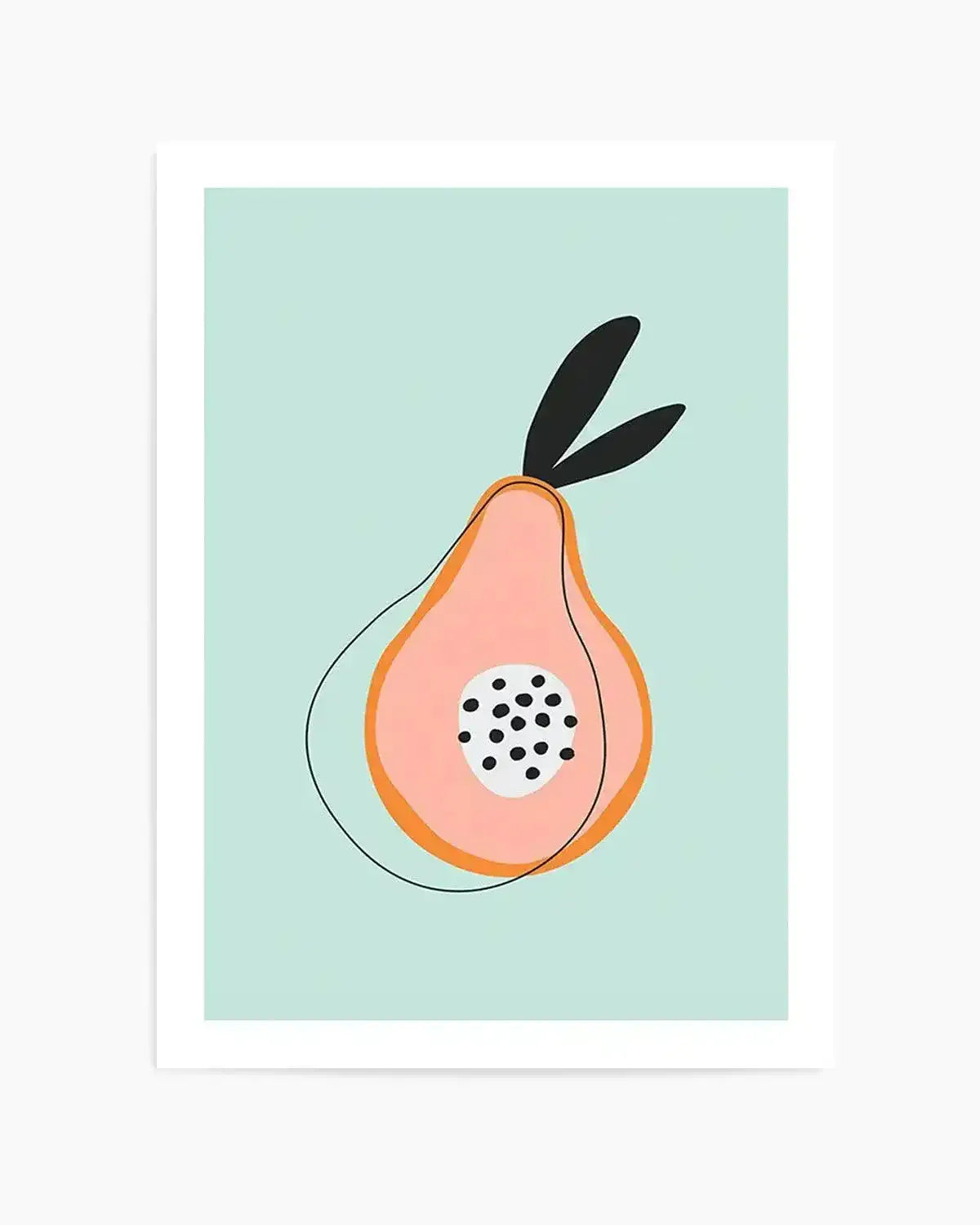 Sweet Little Pear Art Print from Olive et Oriel where you can shop wallpaper and artworks online