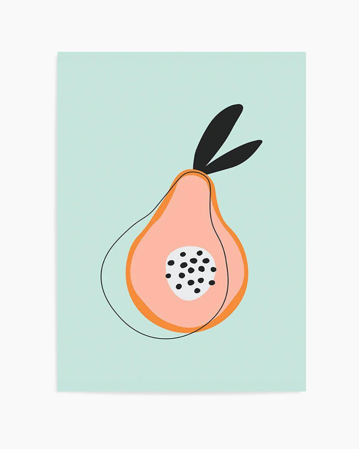 Sweet Little Pear Art Print