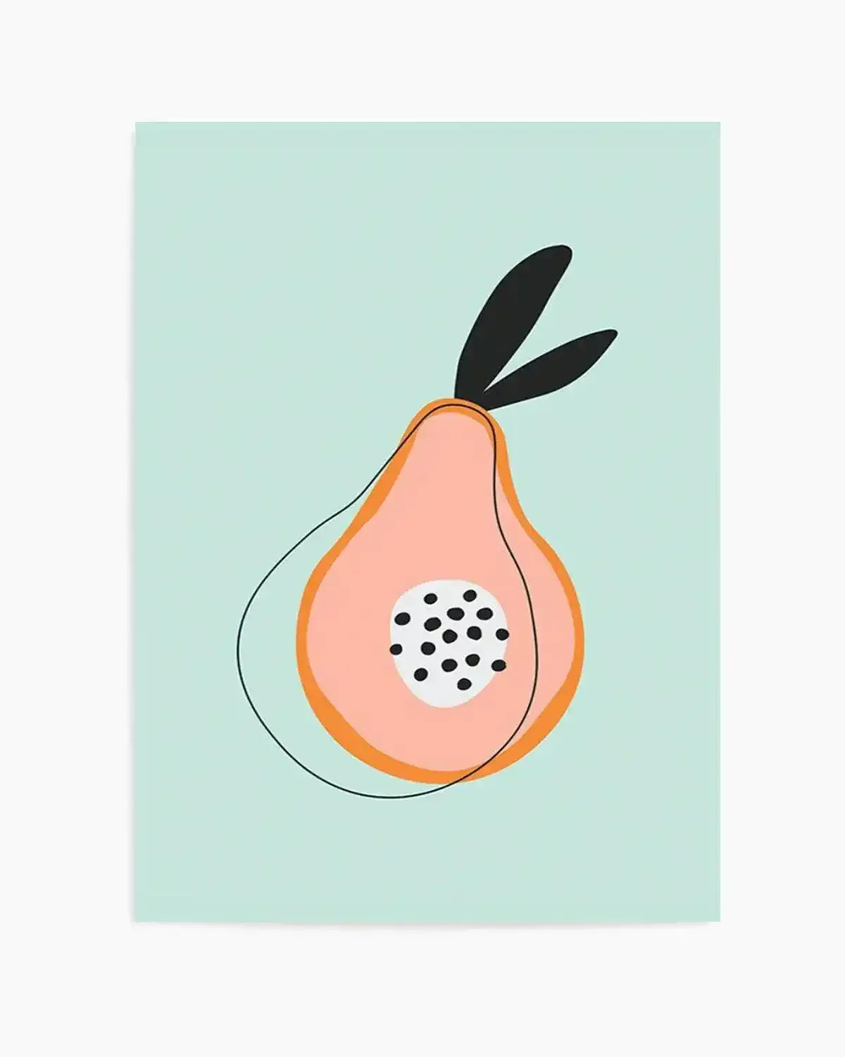 Sweet Little Pear Art Print from Olive et Oriel where you can shop wallpaper and artworks online