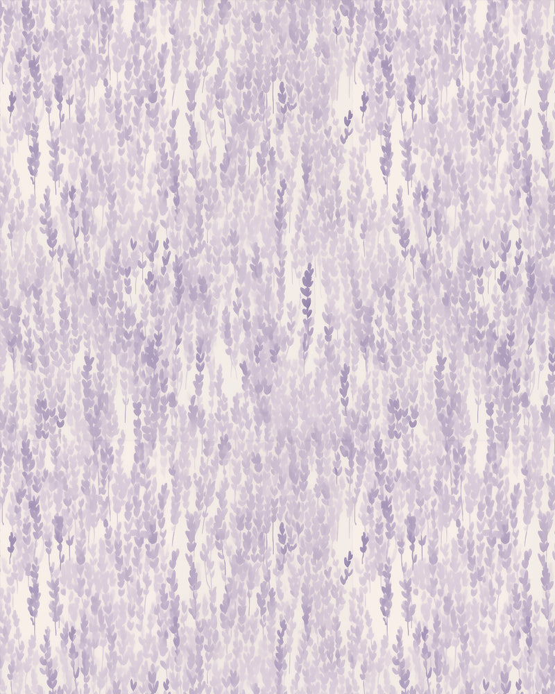 Sweet Lavender Wallpaper Mural from Olive et Oriel where you can shop wallpaper and artworks online