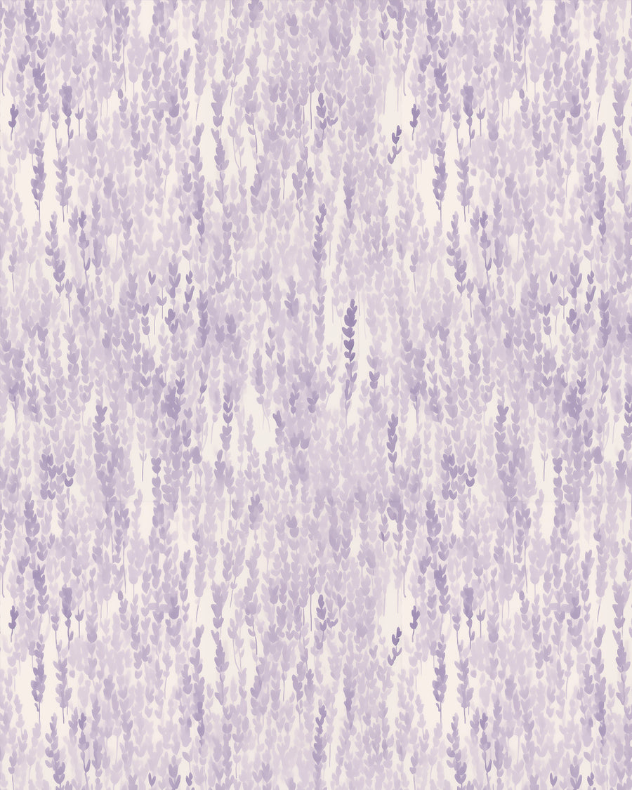 Sweet Lavender Wallpaper Mural from Olive et Oriel where you can shop wallpaper and artworks online