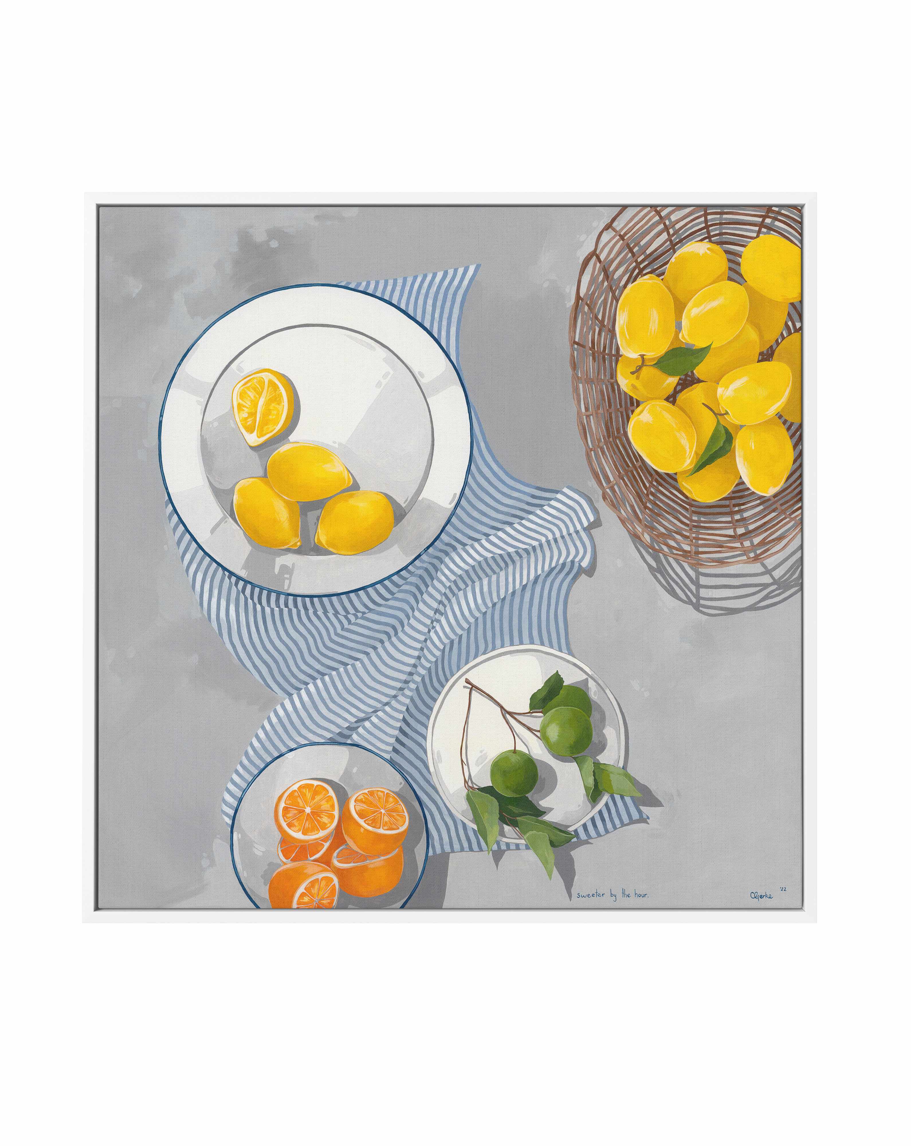 Sweeter by The Hour by Cat Gerke | Framed Canvas Art Print – Olive et Oriel