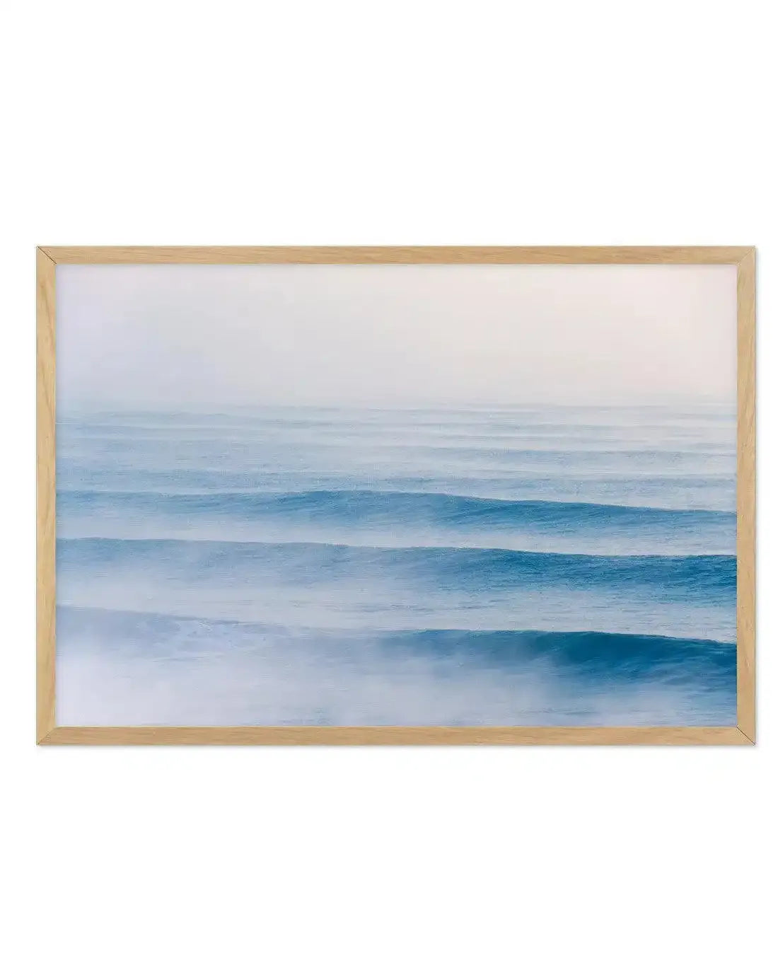 Swell Lines Art Print-PRINT-Olive et Oriel-Olive et Oriel-A4 | 8.3" x 11.7" | 21 x 29.7cm-Oak-With White Border-Buy-Australian-Art-Prints-Online-with-Olive-et-Oriel-Your-Artwork-Specialists-Austrailia-Decorate-With-Coastal-Photo-Wall-Art-Prints-From-Our-Beach-House-Artwork-Collection-Fine-Poster-and-Framed-Artwork