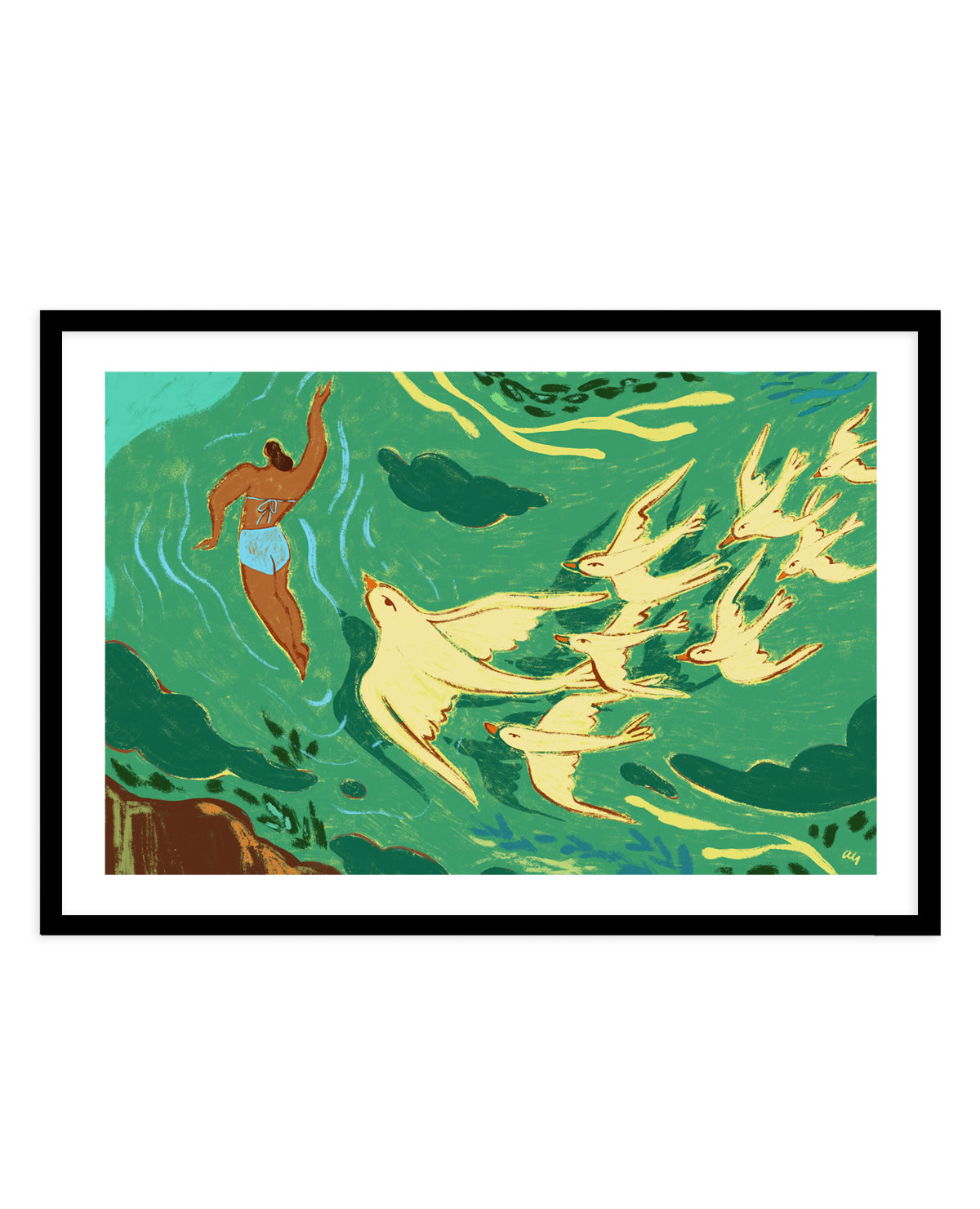 Swept Away by Arty Guava | Art Print