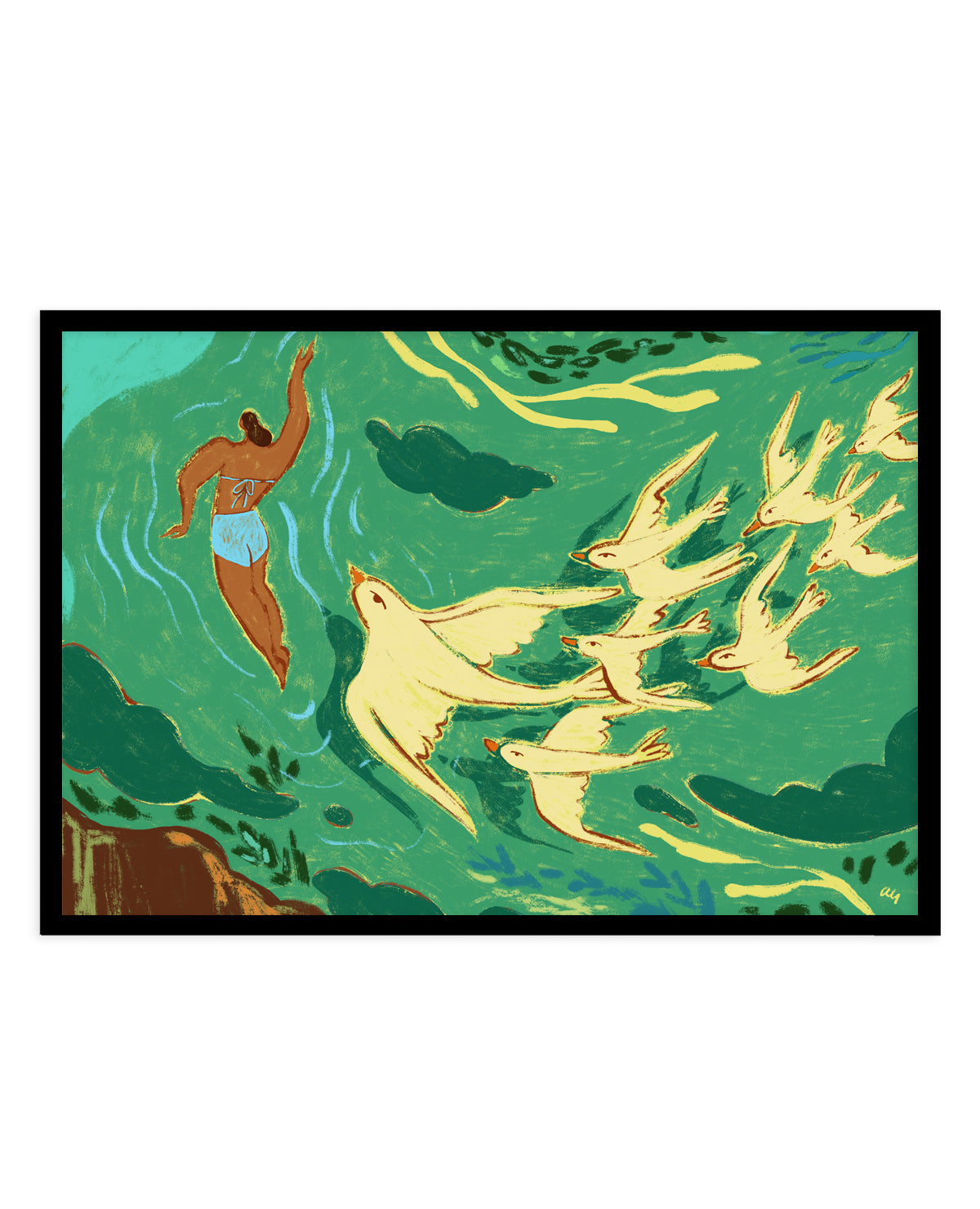 Swept Away by Arty Guava | Art Print