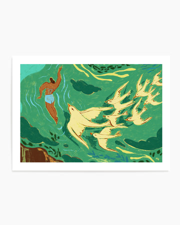 Swept Away by Arty Guava | Art Print