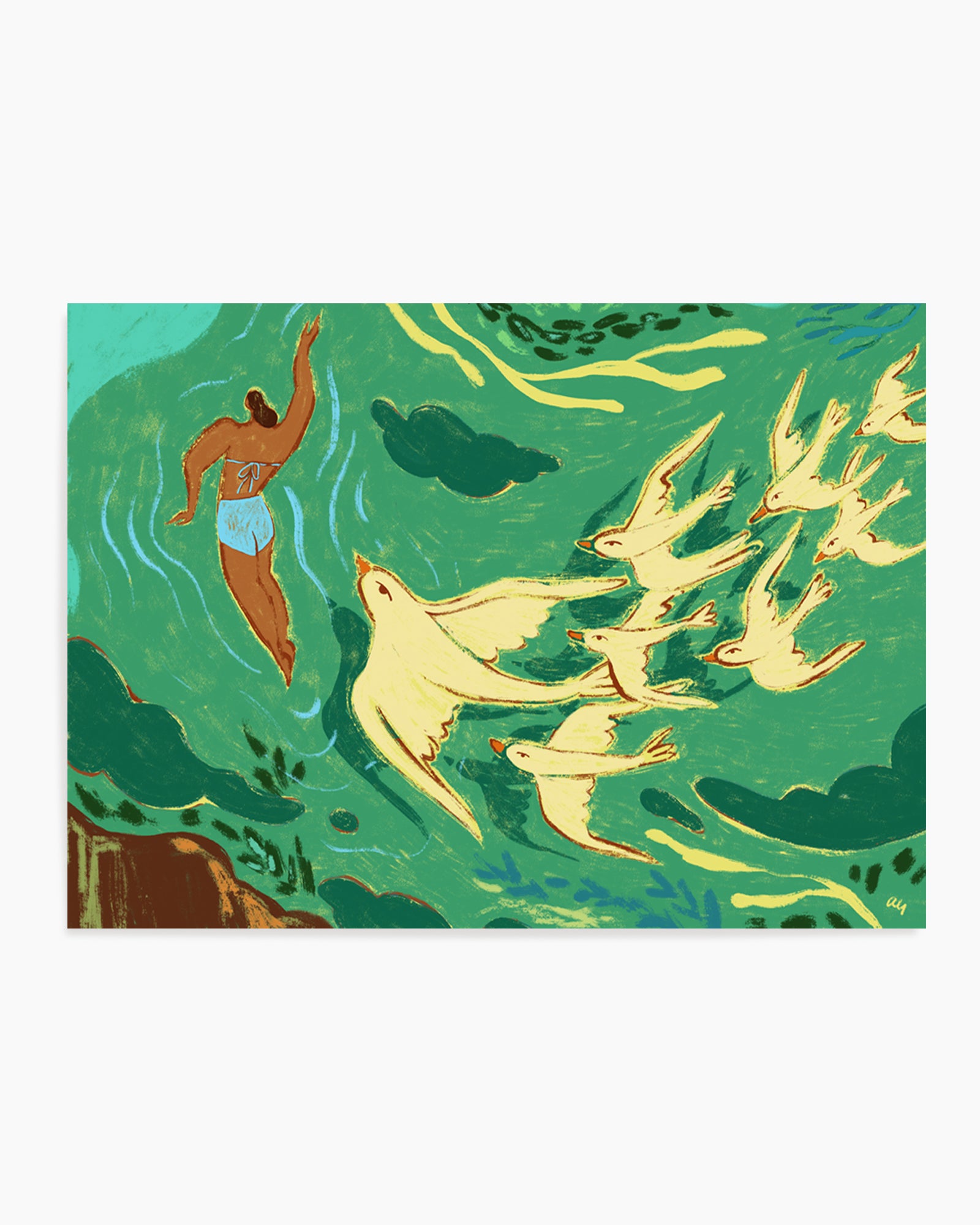 Swept Away by Arty Guava | Art Print