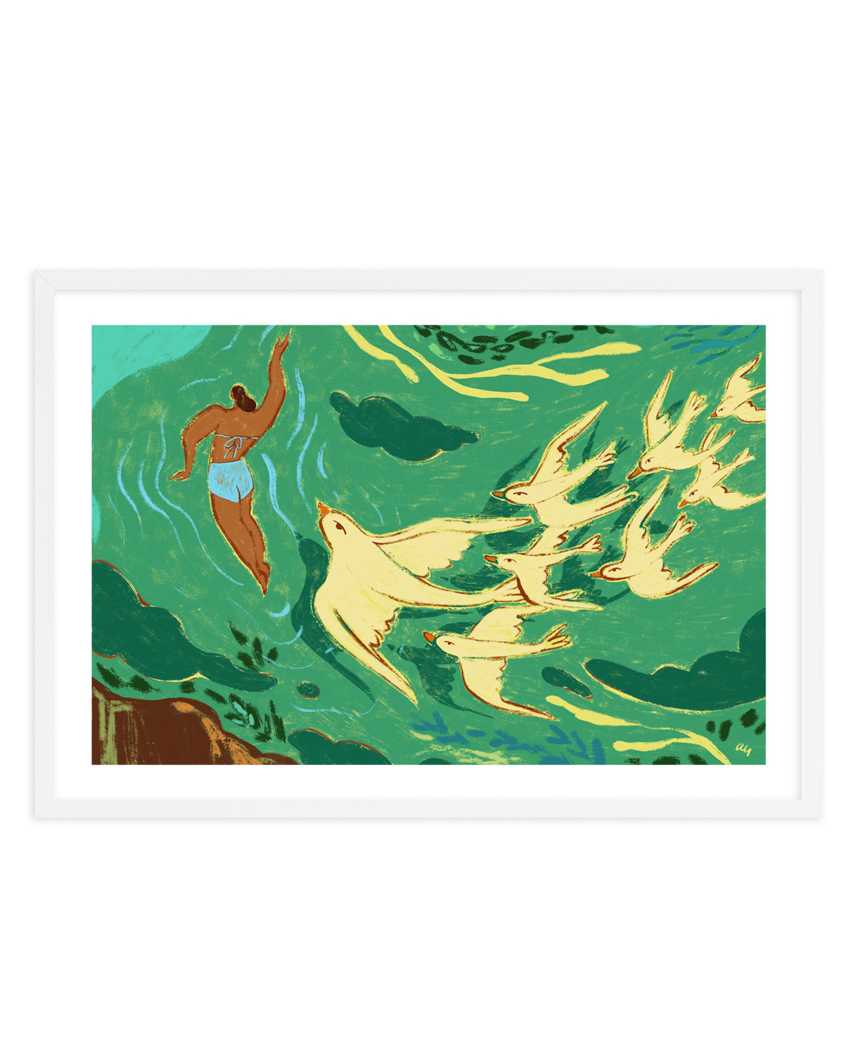 Swept Away by Arty Guava | Art Print