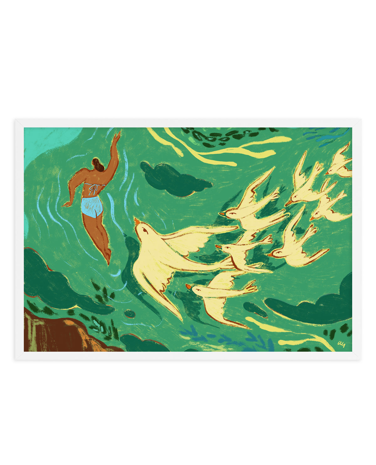 Swept Away by Arty Guava | Art Print