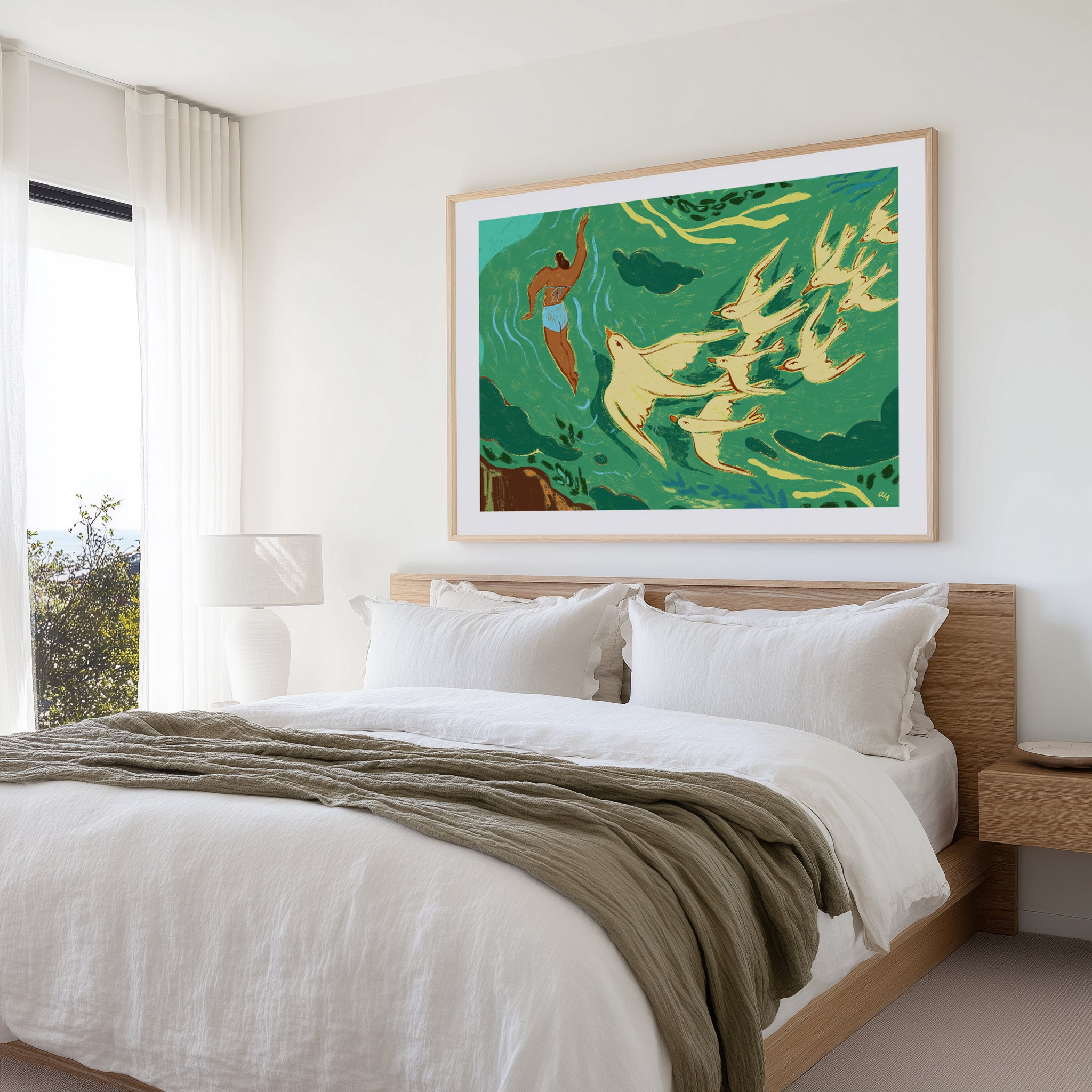 Swept Away by Arty Guava | Art Print