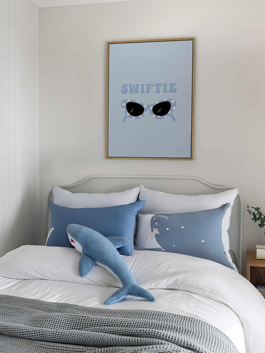 Swiftie | Framed Canvas Art Print from Olive et Oriel where you can shop wallpaper and artworks online