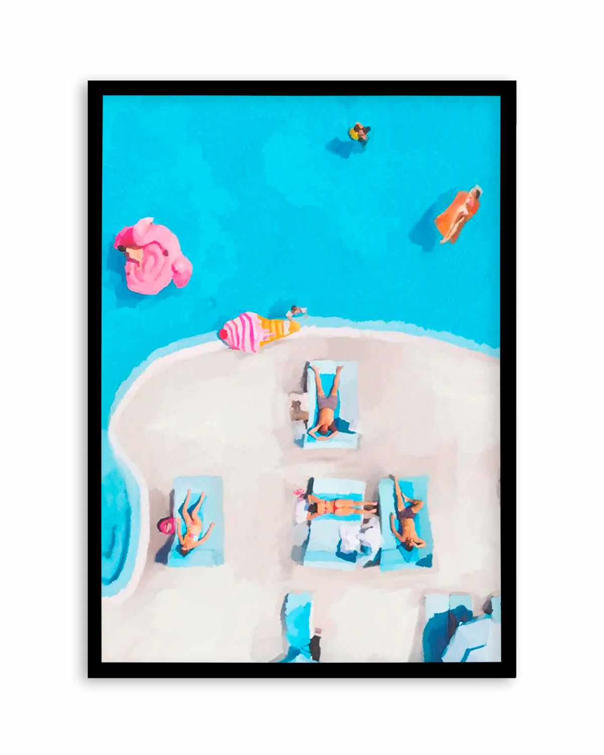 Swim Up I Art Print