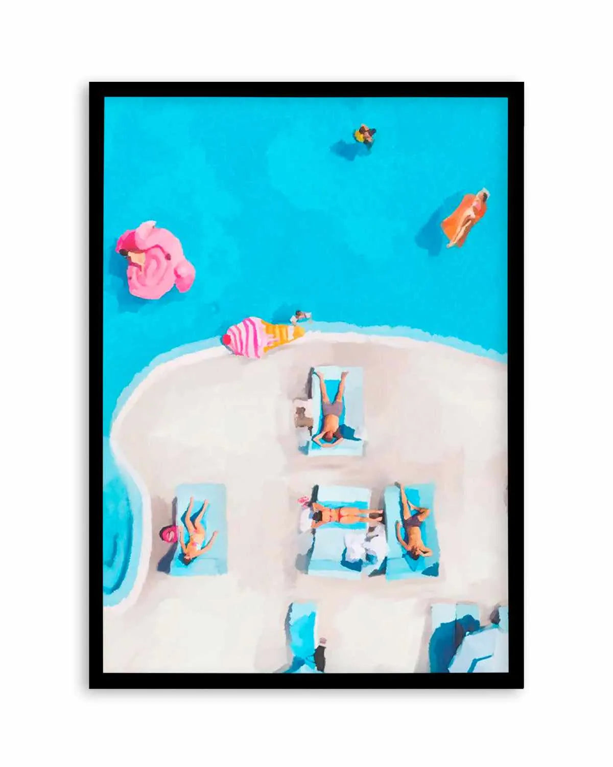 Swim Up I Art Print from Olive et Oriel where you can shop wallpaper and artworks online