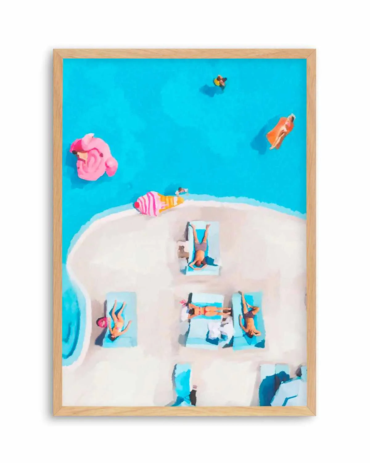 Swim Up I Art Print from Olive et Oriel where you can shop wallpaper and artworks online