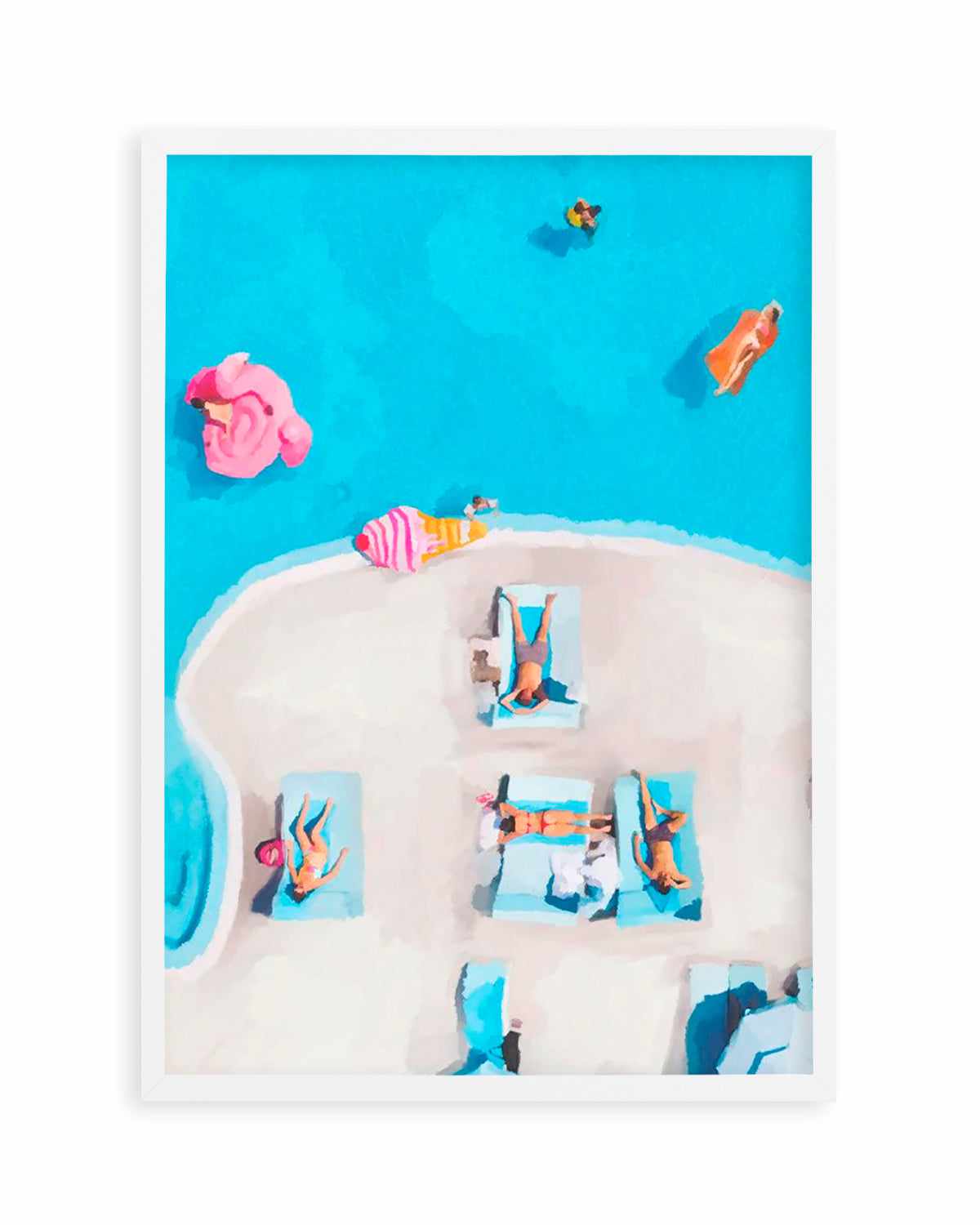 Swim Up I Art Print